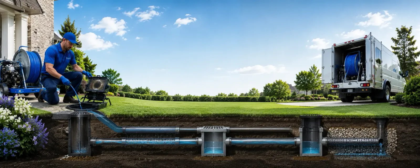 Outdoor drain cleaning information for Lawrence, MA